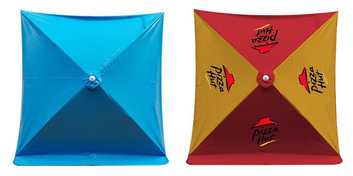 ร่มสนามทรง4เหลี่ยม