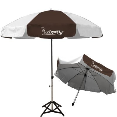 ร่มสนาม สีสลับ