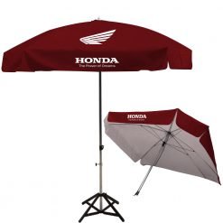 ร่มสนามสี่เหลี่ยม สีแดง