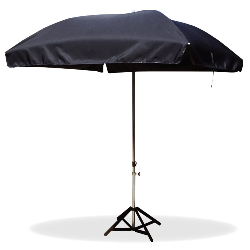 ร่มสนาม 50นิ้ว สี่เหลี่ยม4ช่อง สีดำ 3