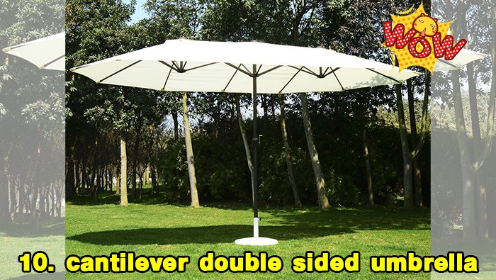 ร่มสนาม สีขาว