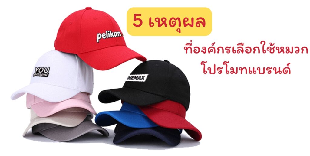 หมวกสกรีนโลโก้